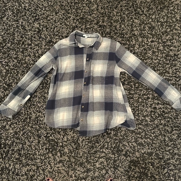 Blue and White Sonoma Flannel - Picture 1 of 2